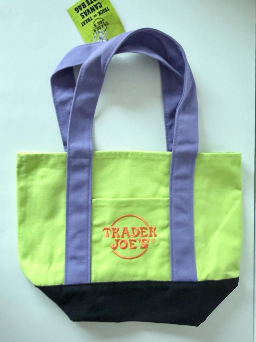 Viral TRADER JOES Limited Edition Halloween Mini Canvas Tote Bag 🎃 Collectible👻